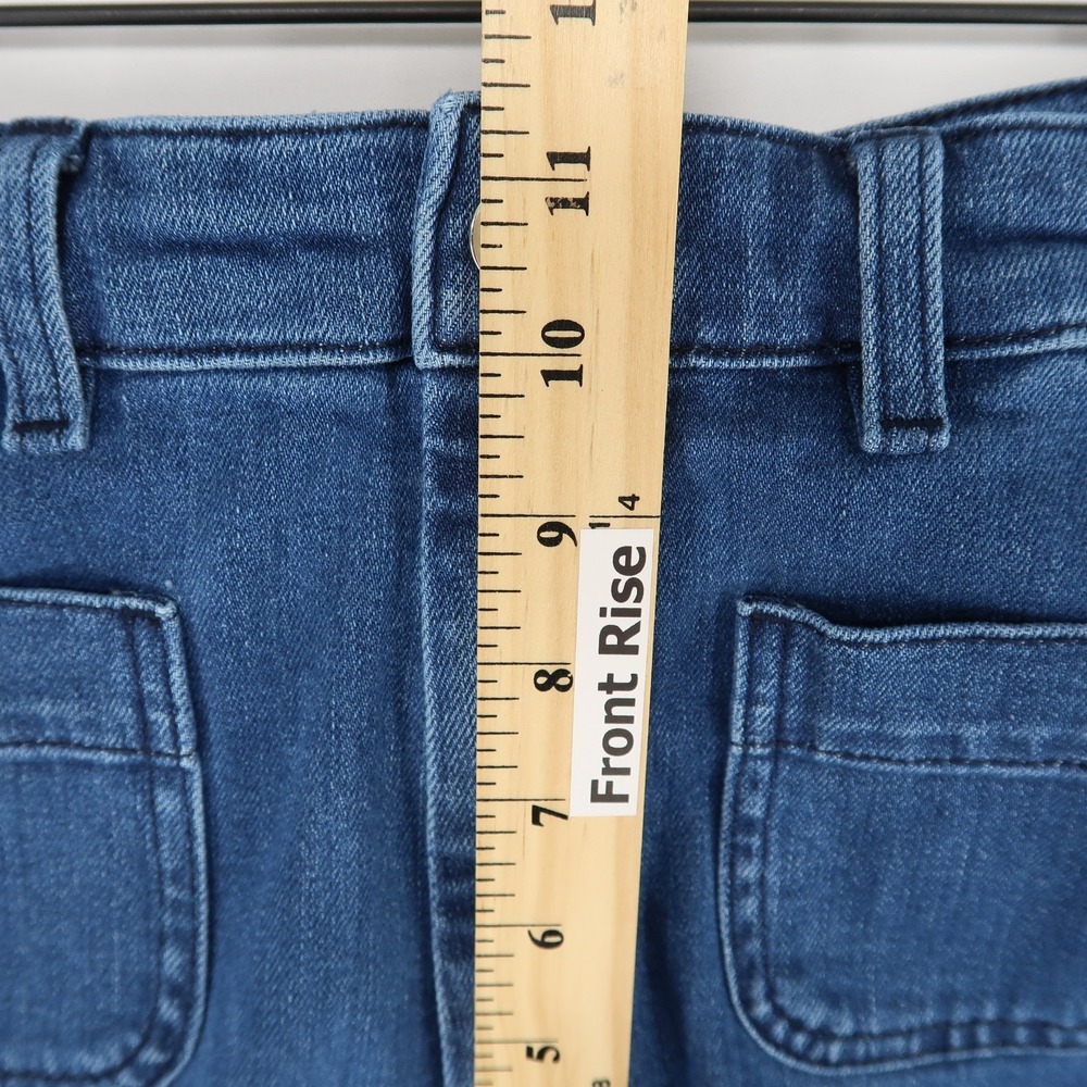 & Other Stories Paris Atelier Jeans Womens 28 Blue High Rise Wide Leg Flare - Picture 4 of 8